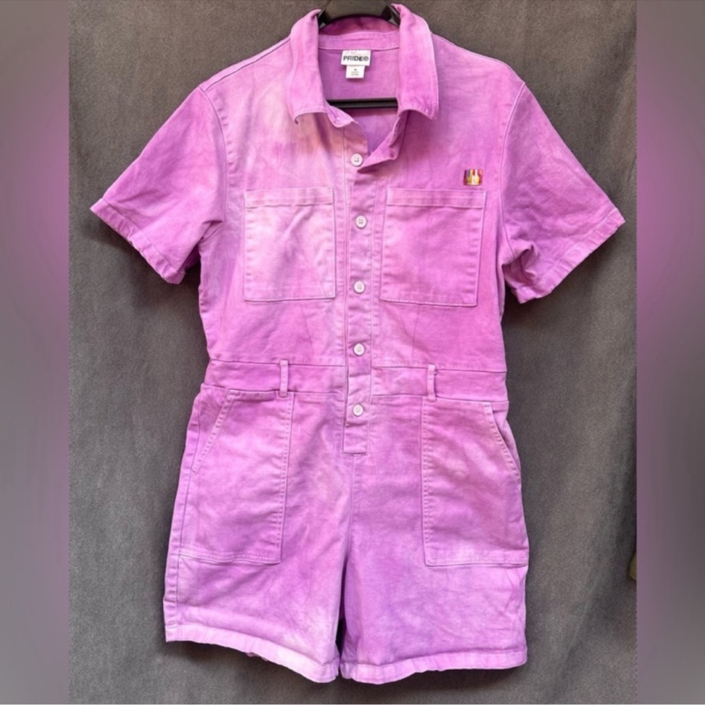 Target pride utility romper shorts boiler suit women’s medium